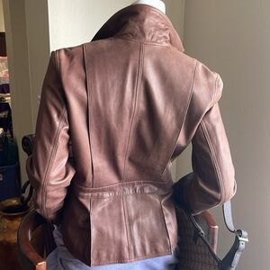 Ralph Lauren Leather brown stylish jacket.